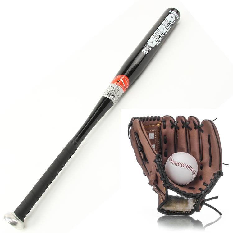 Adult black ball+brown glove