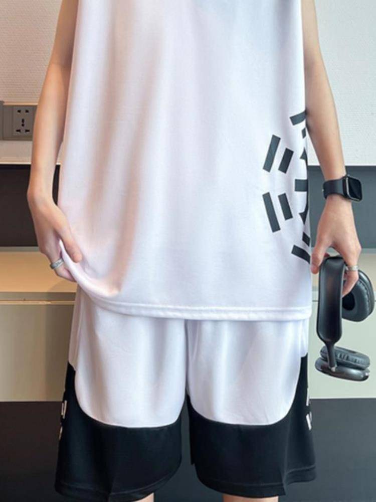 Anta adapt to junior high school students basketball uniforms youth summer booming dry balls men's ice silk T -shirt high school students
