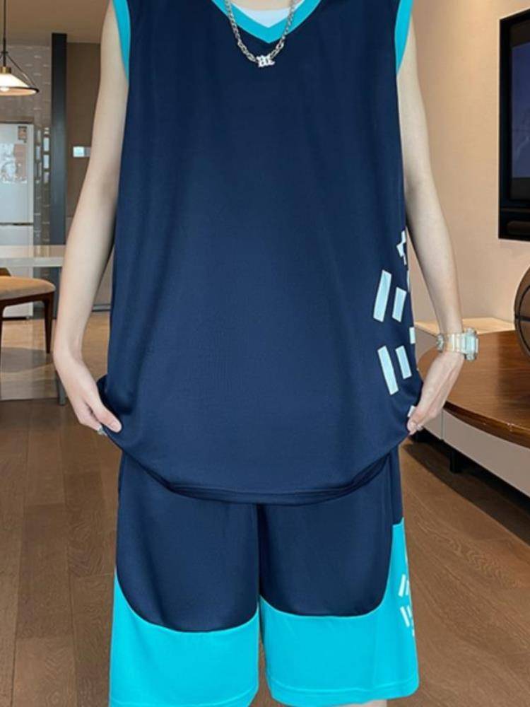 Anta adapt to junior high school students basketball uniforms youth summer booming dry balls men's ice silk T -shirt high school students