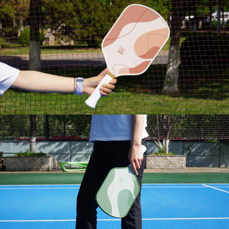 Pyk ball racket carbon fiber material thickened power competition training shoot Pickleball pickup ball racket