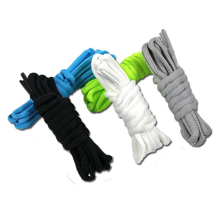 A half-round black-and-white-grey-basket shoe rope for a boy and a girl like Nike Ante Pieco-Line