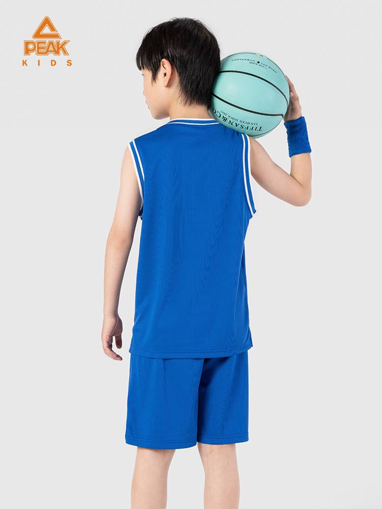 Pyk children's clothing children's basketball jacket suit male big children's speed dry sports suit summer breathable short -sleeved training top