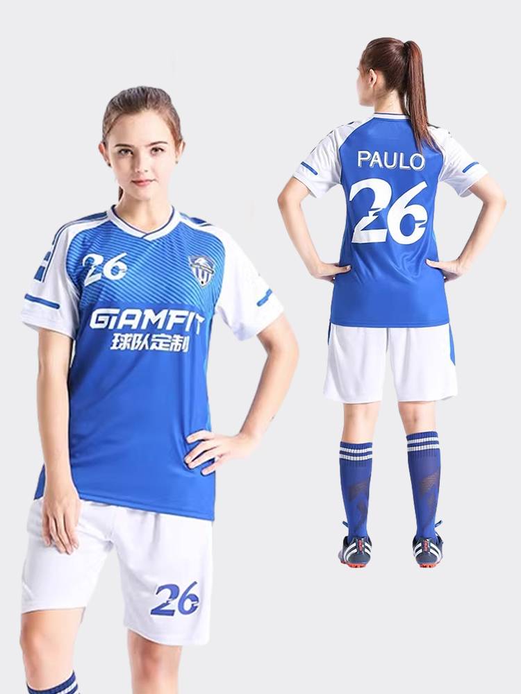 Peak Women's Football Clothing Set Men's College Student Summer Training Team Server Jersey Custom Short -sleeved Sports Foot
