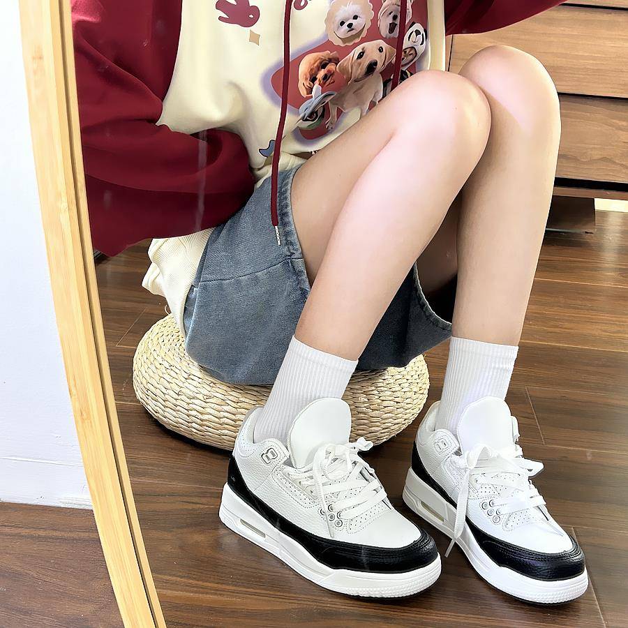 Peak Basketball Shoes Men's gas cushion thick bottom board shoes female 2024 summer new couple wild sports casual shoes tide