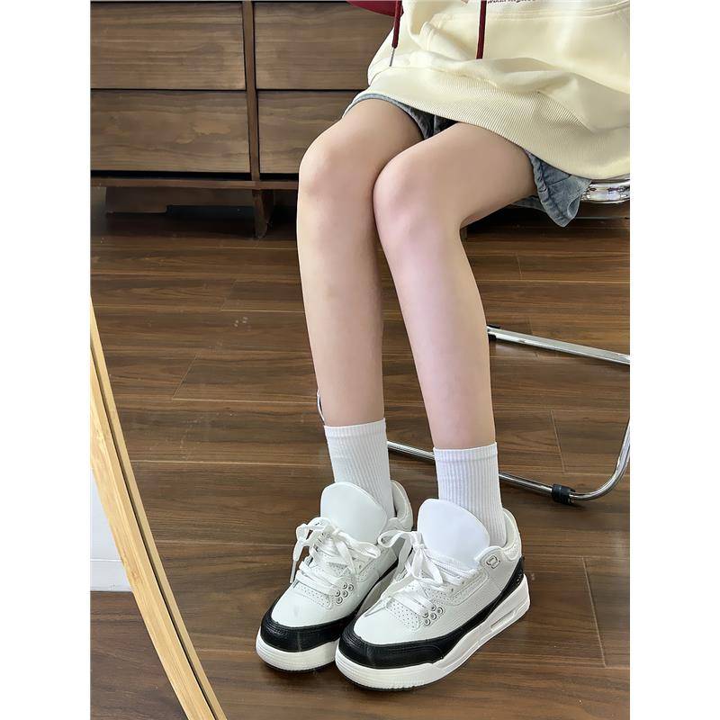 Peak Basketball Shoes Men's gas cushion thick bottom board shoes female 2024 summer new couple wild sports casual shoes tide