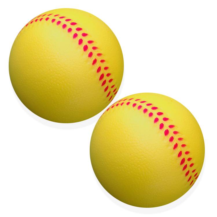 9 -inch soft baseball (7cm diameter) yellow