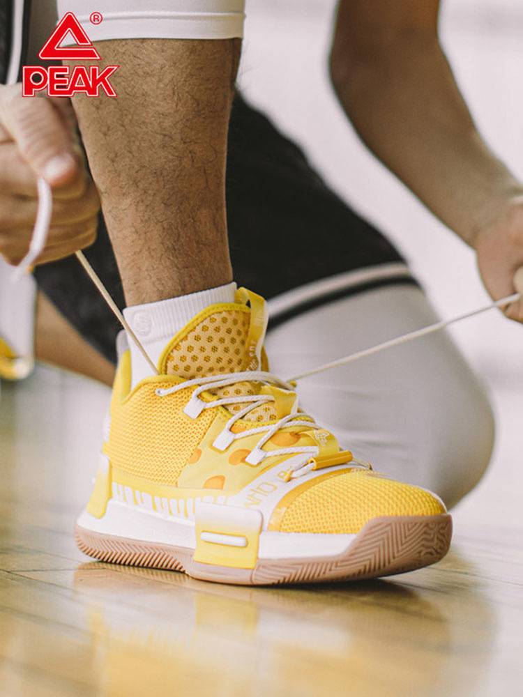 Peak Status Fighting Basketball Shoes Men Luwei Cheese color matching special sneakers trend fashion venue boots men