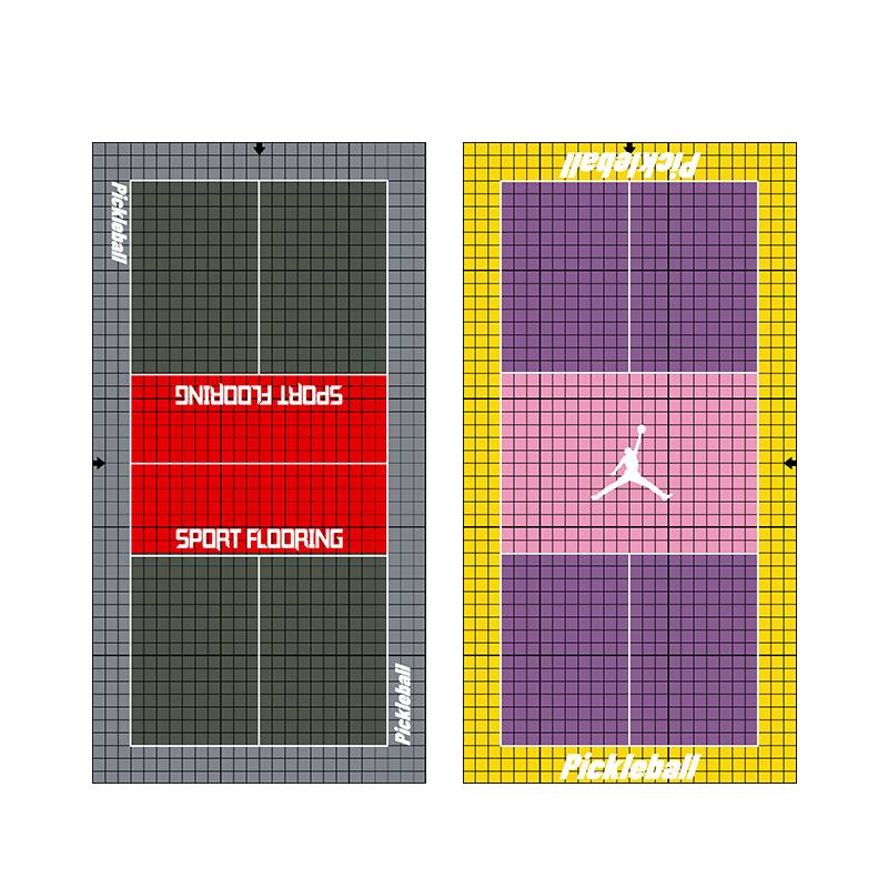 Picc ball suspended floor indoor and outdoor badminton stadium sports ground glue tennis pneumatic ball basketball assembly floor mat