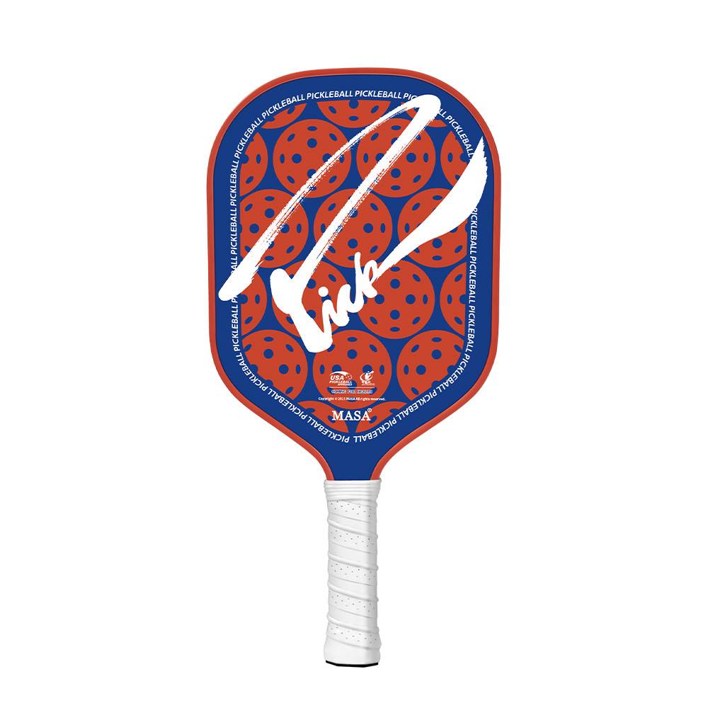 Pickleball ball racket glass fiber competitive version, Guangdong light industry Pick and MASA joint model