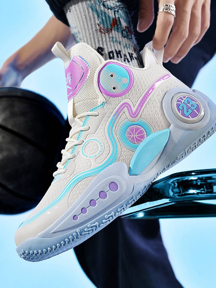 Jordan adapted basketball men's shoes autumn anti -slip, wear -resistant shock absorption sports high -top junior high school students super light increase
