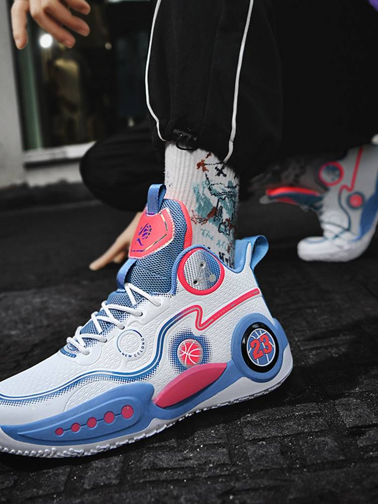 Jordan adapted basketball men's shoes autumn anti -slip, wear -resistant shock absorption sports high -top junior high school students super light increase