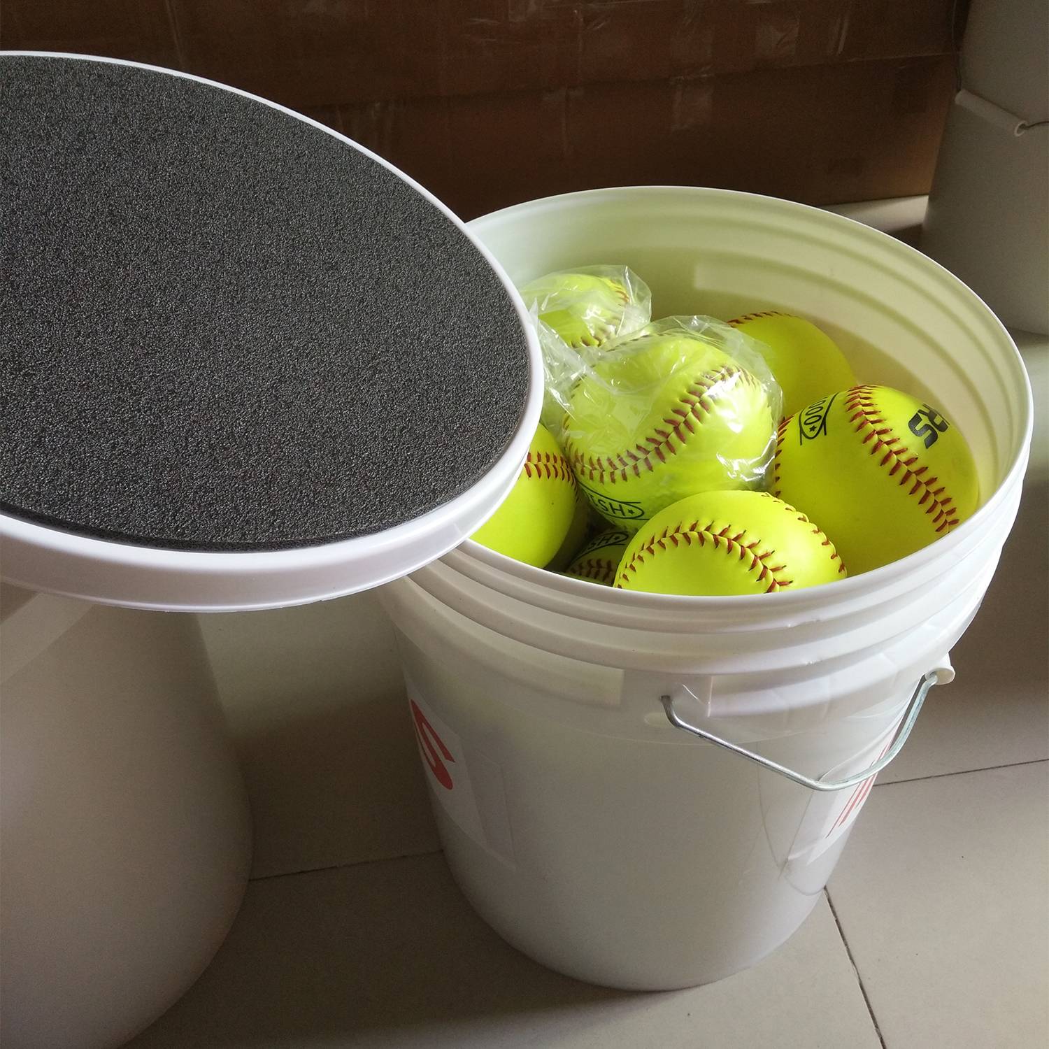 Baseball Barrel Storage Barrel Peripheral Supplies Balls Stroke Equipment Baseball Ball Balls Bringing
