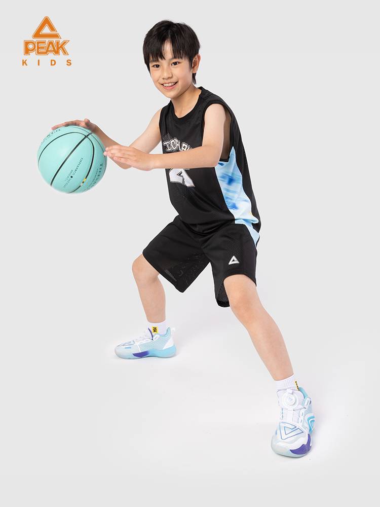 Pyk children's clothing children's basketball set 2024 new sportswear fast dry big children's sleeveless vest uniforms two pieces