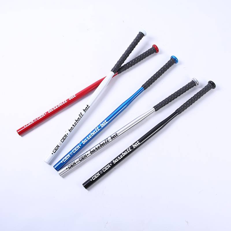 Thick baseball stick and thick black car defense self -defense self -defense weapon iron rod shook red fine long baseball stick
