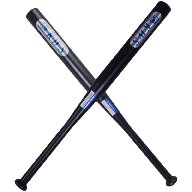Thick baseball stick and thick black car defense self -defense self -defense weapon iron rod shook red fine long baseball stick