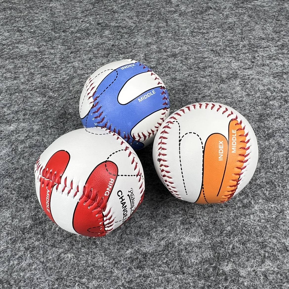 Exporting American baseball adult fingerprint practice ball 9 -inch red line ballball training ball