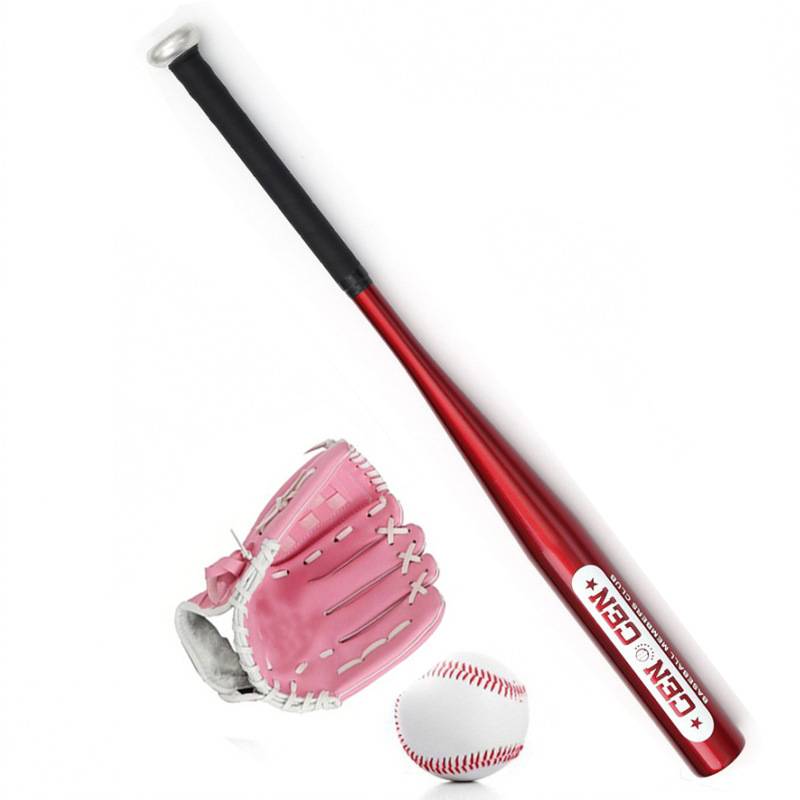 Four pieces of red powder, baseball