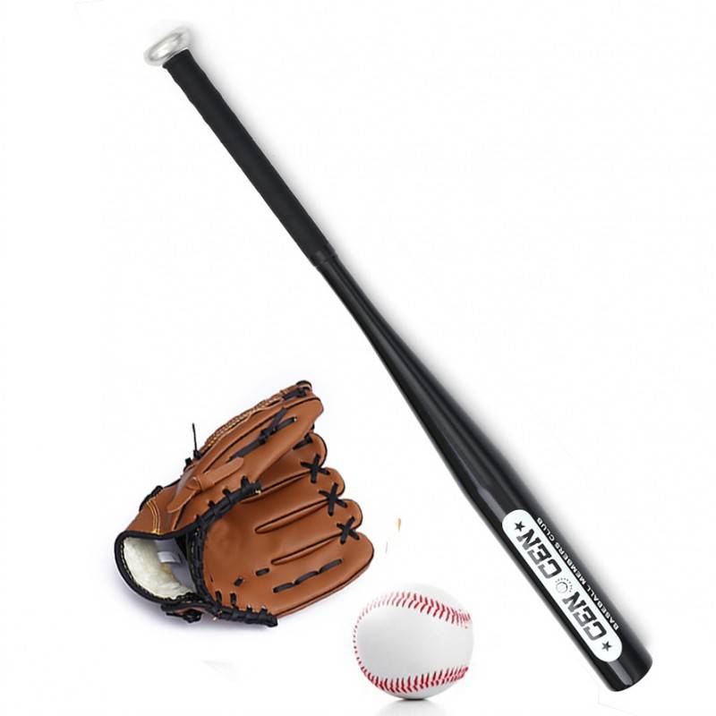Black brown, baseball four -piece set