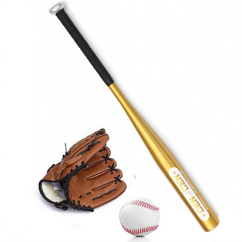 Gold with brown, baseball four -piece set