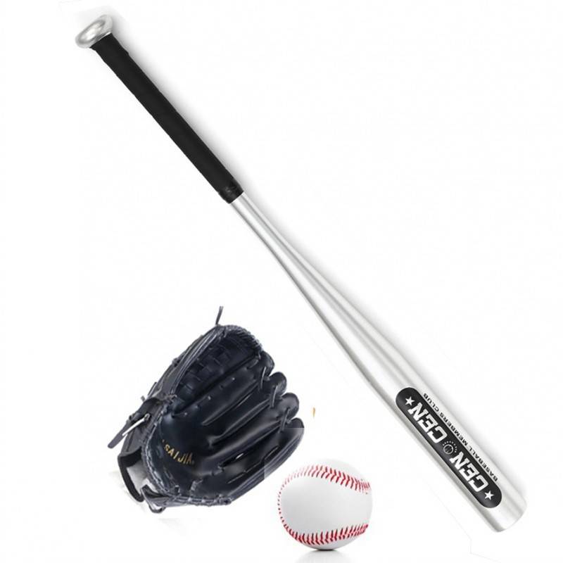 Silver with black, baseball four -piece set
