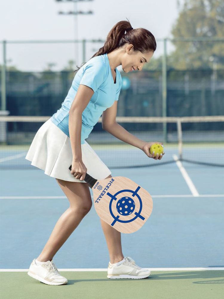 Professional Wood Peren Ball racket full set of training competition set Getting started Pickleball paddle