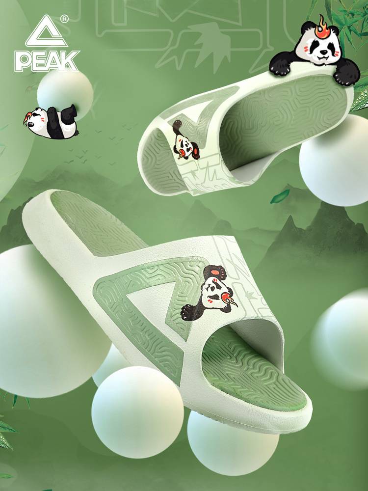 Peak polar slippers Men's summer new couple Guo Chao Beach home wearing non -slip basketball sandals woman