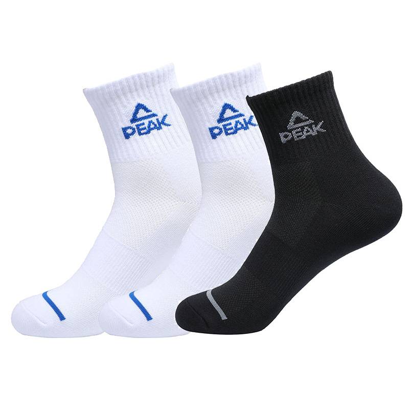 Peak socks men 2024 summer new mid -tube sports socks men's professional training socks moisture, breathable basketball socks