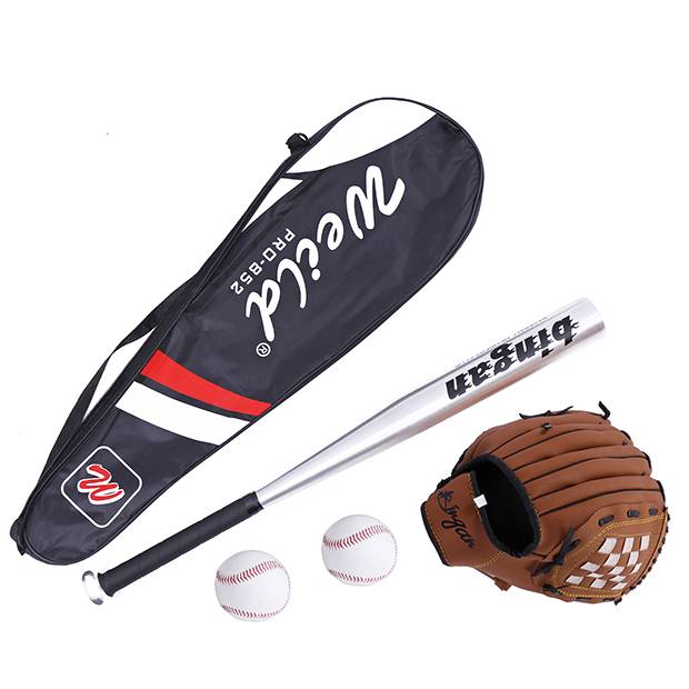 Silver ball+brown glove+2 ball+bag