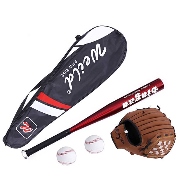 Red ball+brown glove+2 ball+bag
