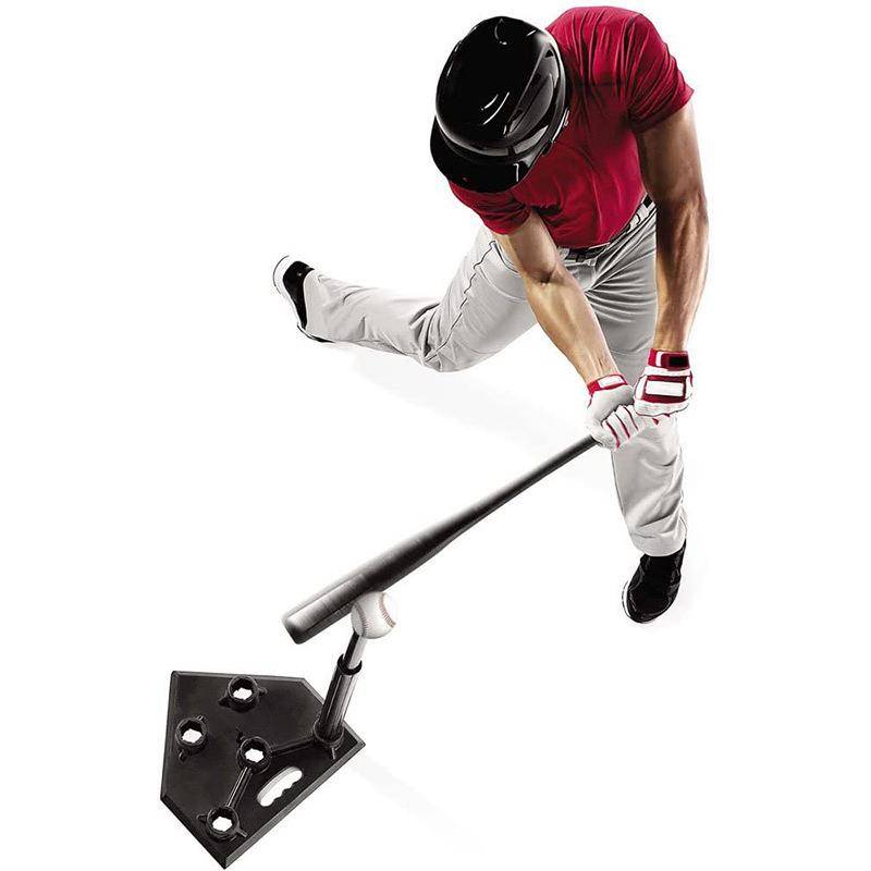 Five -hole adjustable baseball strike rubber strike standing seat elastic foot training device outdoor baseball baseball T stand