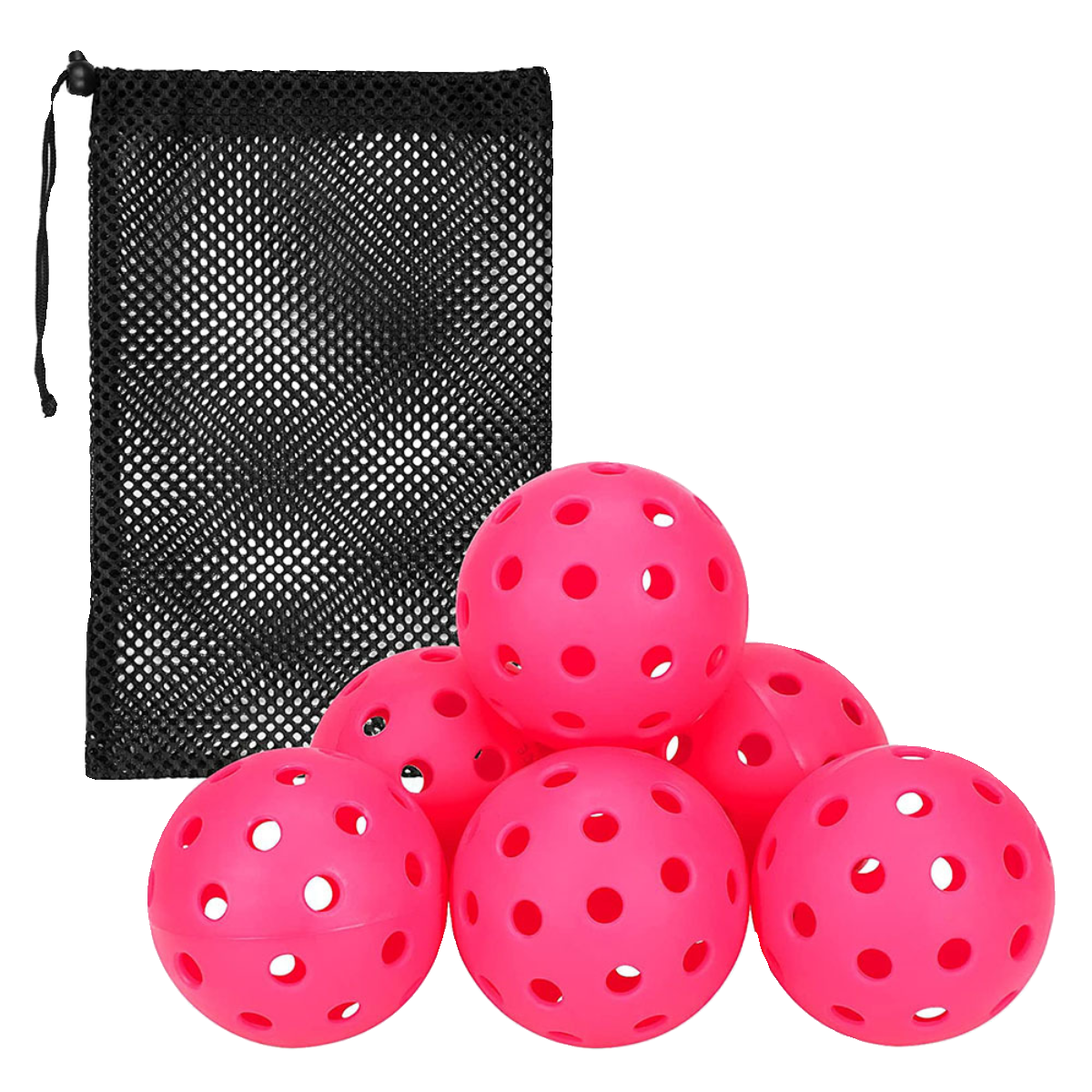 PE cave ball pickleball 40 pores Pocket outdoor balls 6 mesh bags