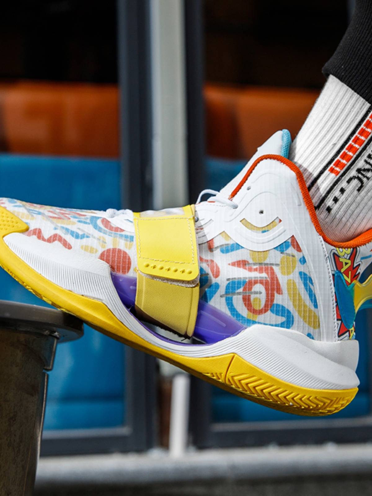 Powder Water Flower 4th -generation basketball shoes Children's small size sneakers summer breathable ultra -light earthquake middle school students friction