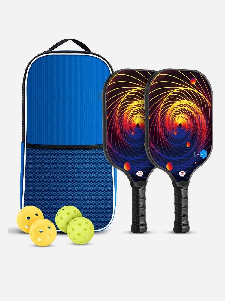 Exporting to European and American competition professional Athletic ball racket set glass fiber Pickleball sports shooting board