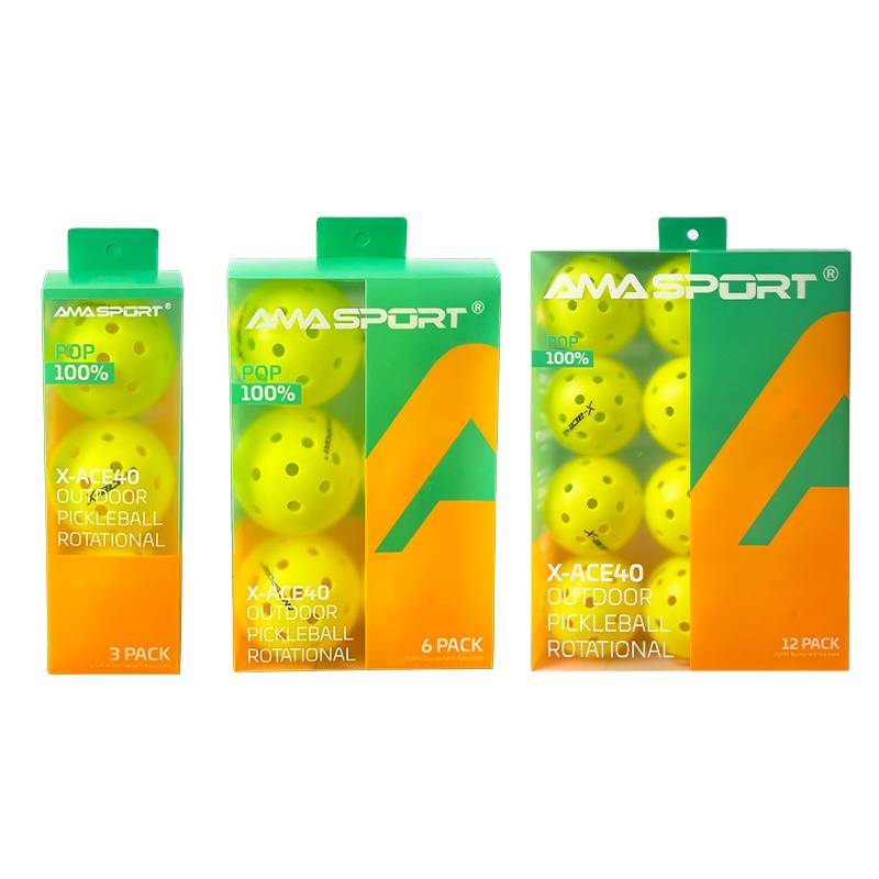 AMASPORT Ball Pickleball professional game Pocketer outdoor 40 -hole rolling plastic ball training