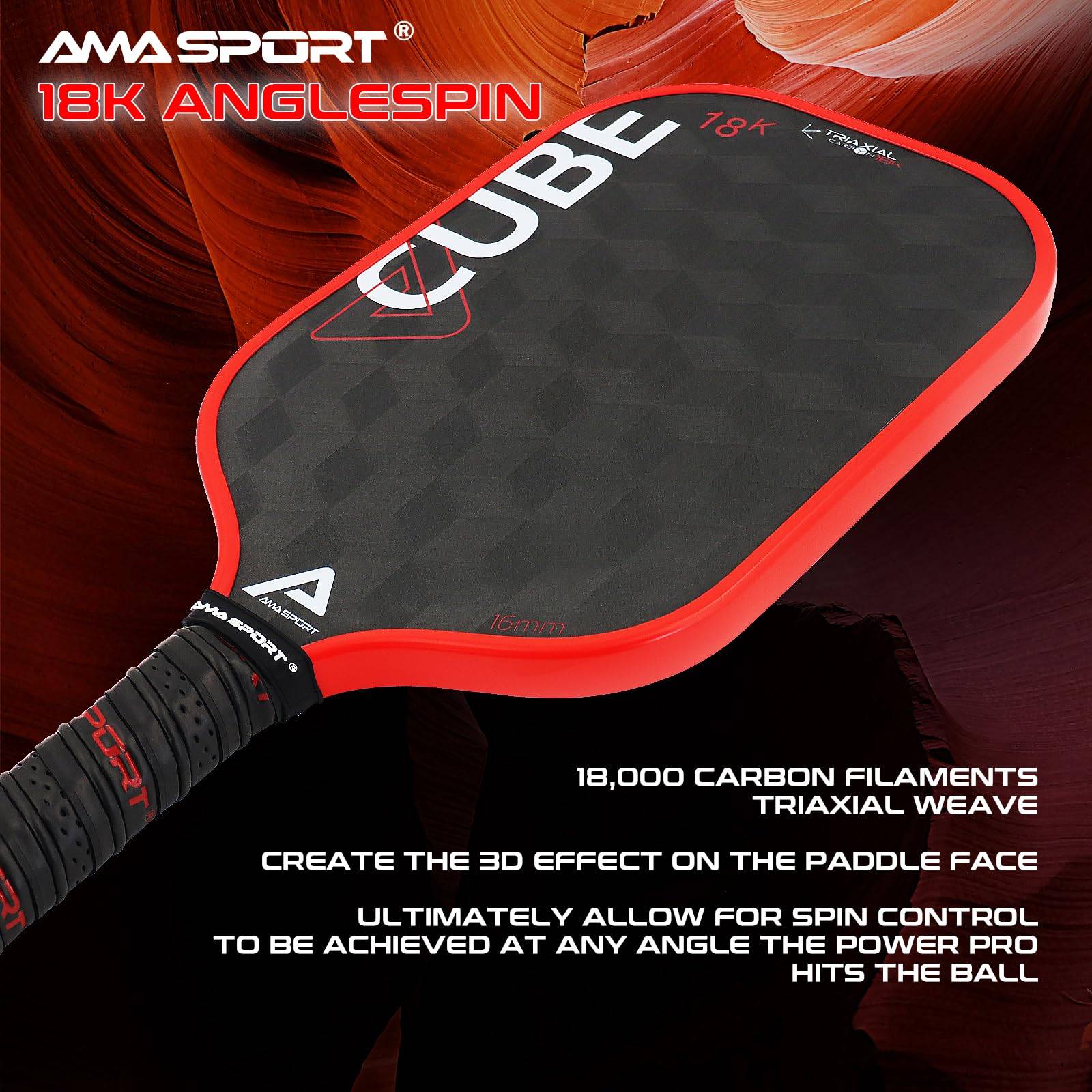 AMASPORT Arme Shi Pickleball racket 18K Peak racket board professional competition -level kimchi pulp