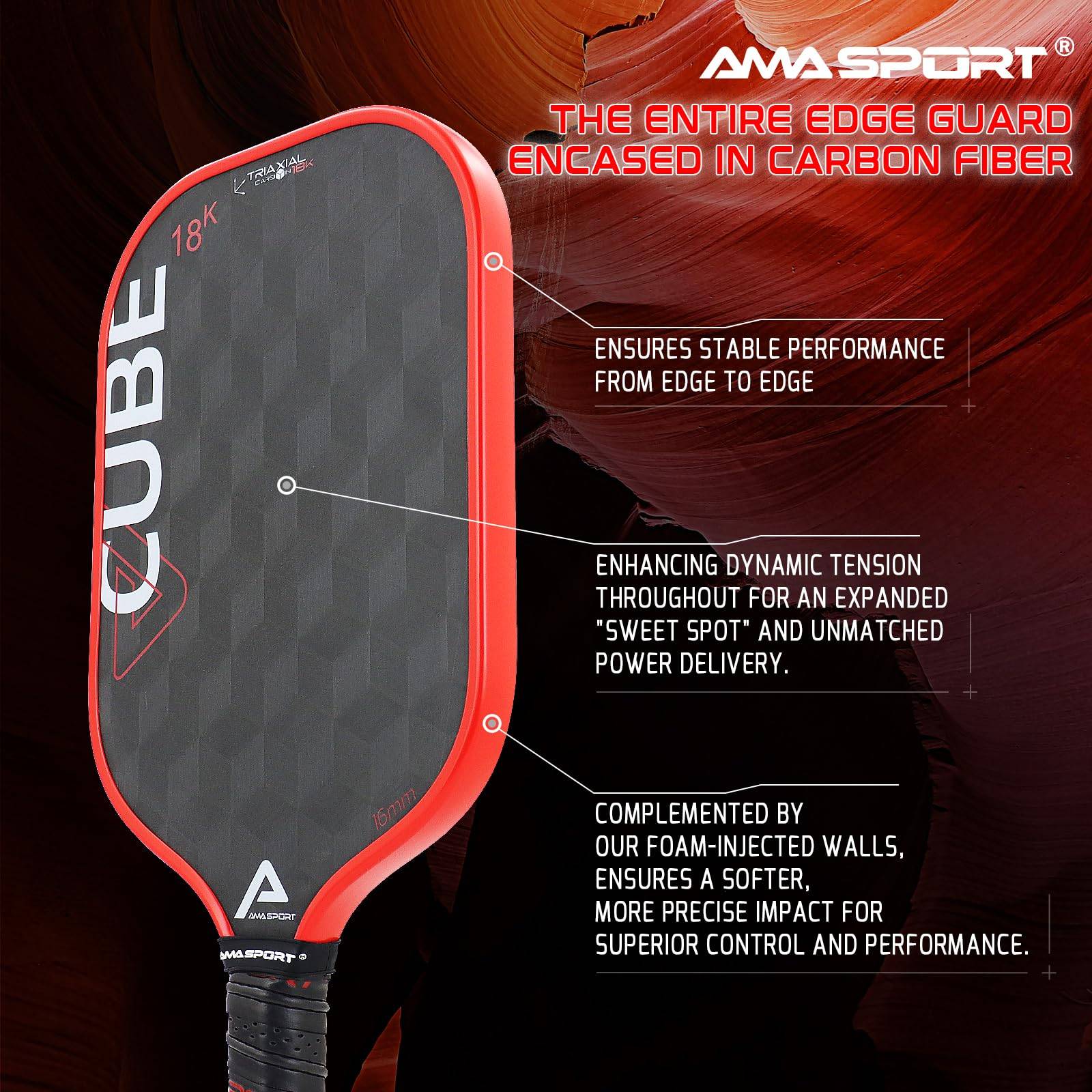 AMASPORT Arme Shi Pickleball racket 18K Peak racket board professional competition -level kimchi pulp