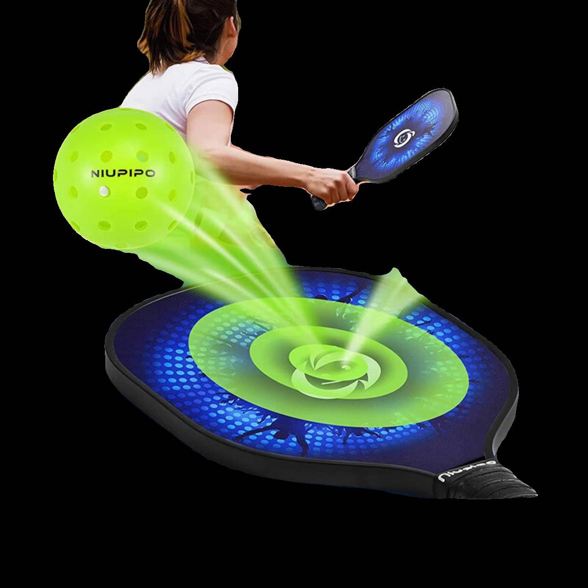 NIUPIPO game dedicated ball 40 -hole rolling plastic ball Pickleball certified outdoor integrated seamless Peter