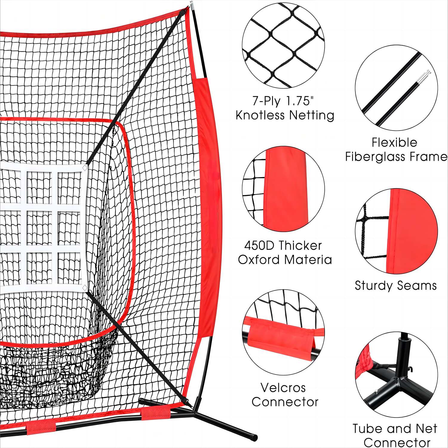 Baseball network indoor outdoor stickball strike network training equipment big pocket network target network combination set