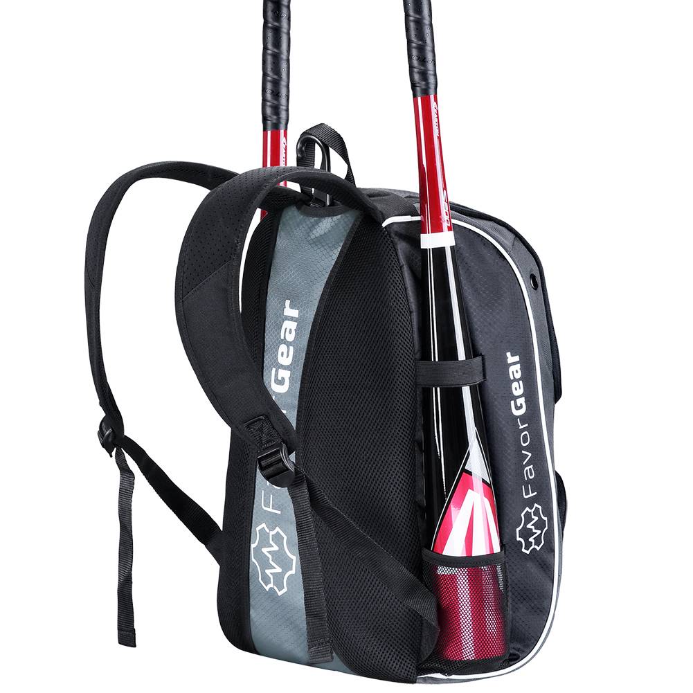Genuine Favorgear BP100 Baseball Backpack Back Back Back Back Bar Back Equipment Pack Youth Baseball Black Black