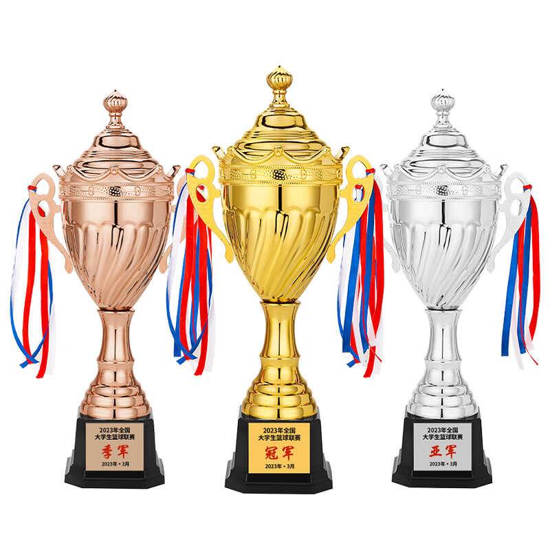 The metal trophies tailor-made basketball, ping-pong, badminton pikes, tennis student competition trophy