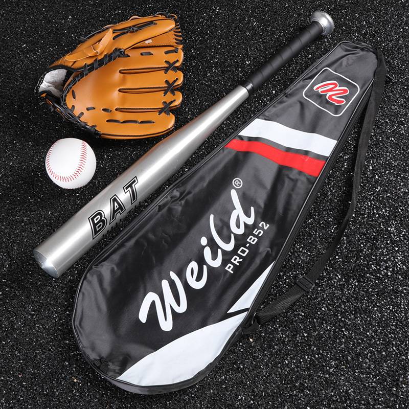 Young children's baseball set of soft-wood alloy baseball bats + gloves + three sets
