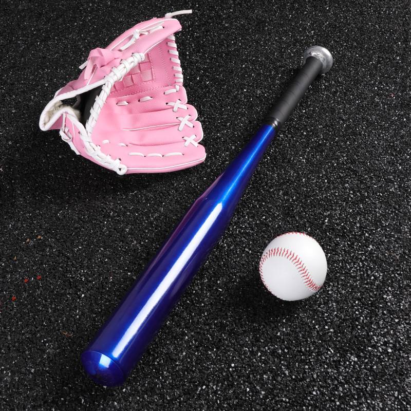 Blue baseball stick (pink glove+ball)