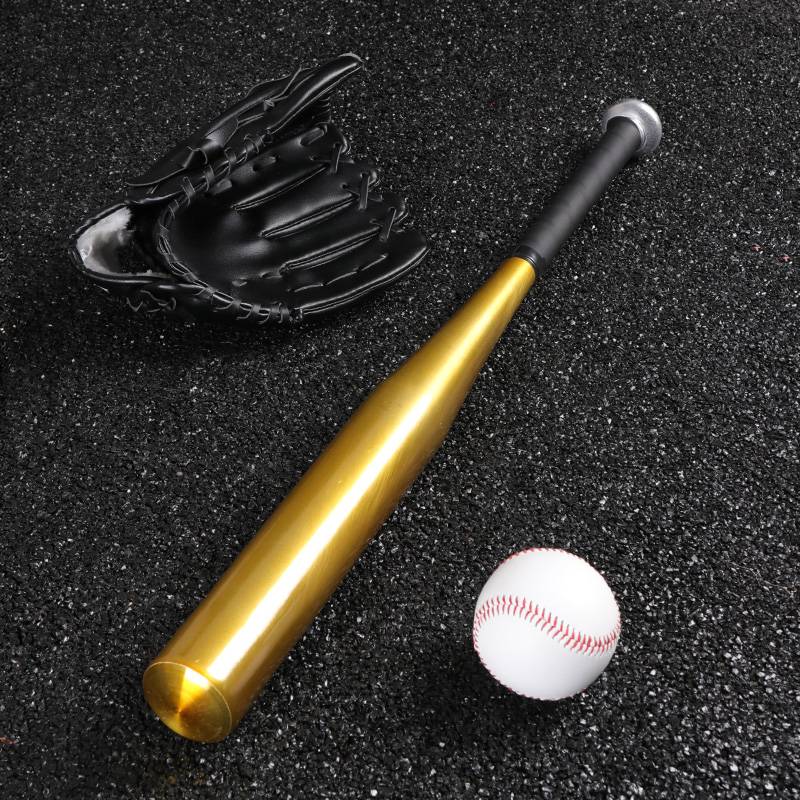 Golden Baseball Stick (black gloves+ball)