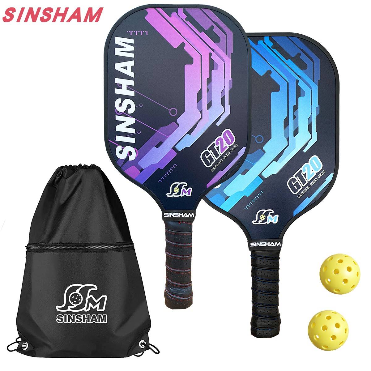 Picky ball pump bag pickleball professional bag can be installed 4 rackets 4 balls, buying without
