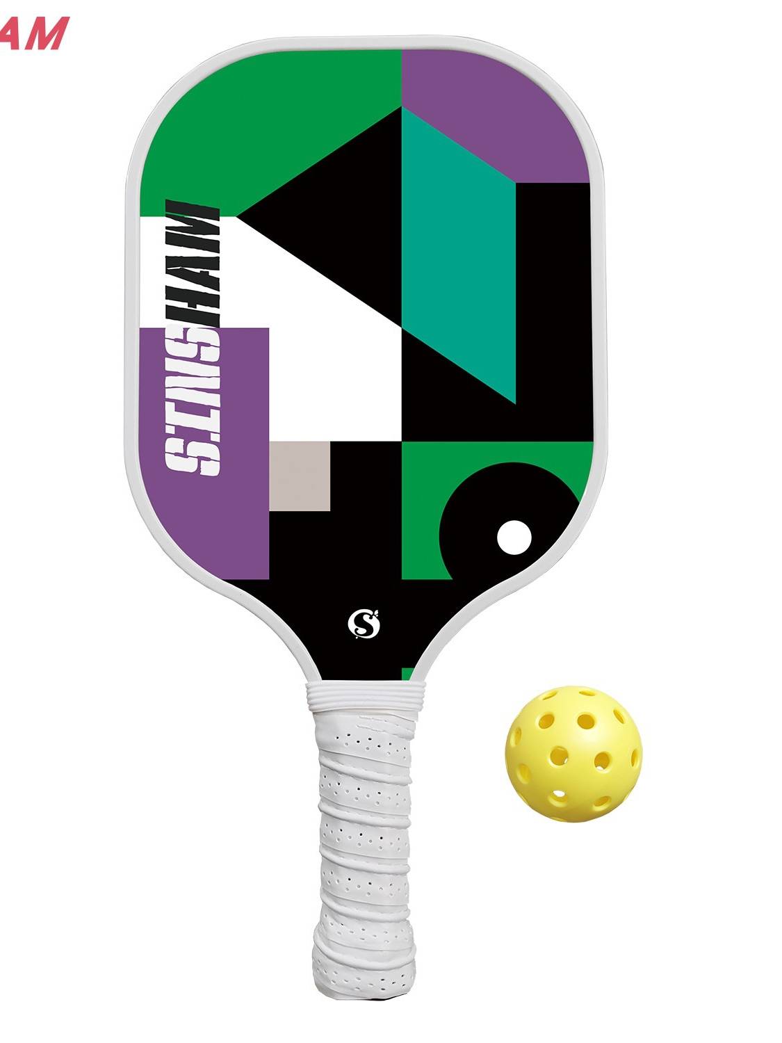 Peak ball racket Amazon hot selling SINSHAM carbon fiber shooting Pickleball professional racket single -shot ball