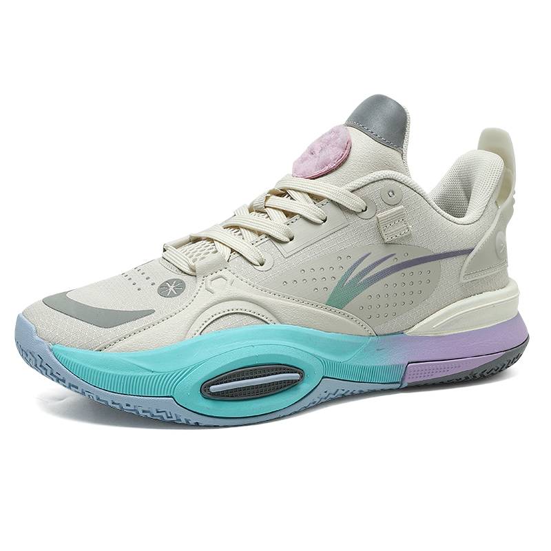 Porkic adapts to the official genuine 10 basketball shoes men's friction with sound gas cushion shock absorption actual combat blue ball shoes