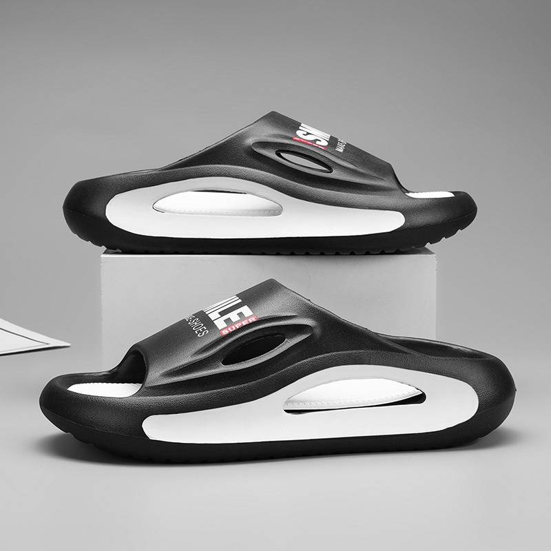 Pyk slippers Men's summer external wearing trend sports basketball sandal sandals, non -slip and wear -resistant thick soles of shit