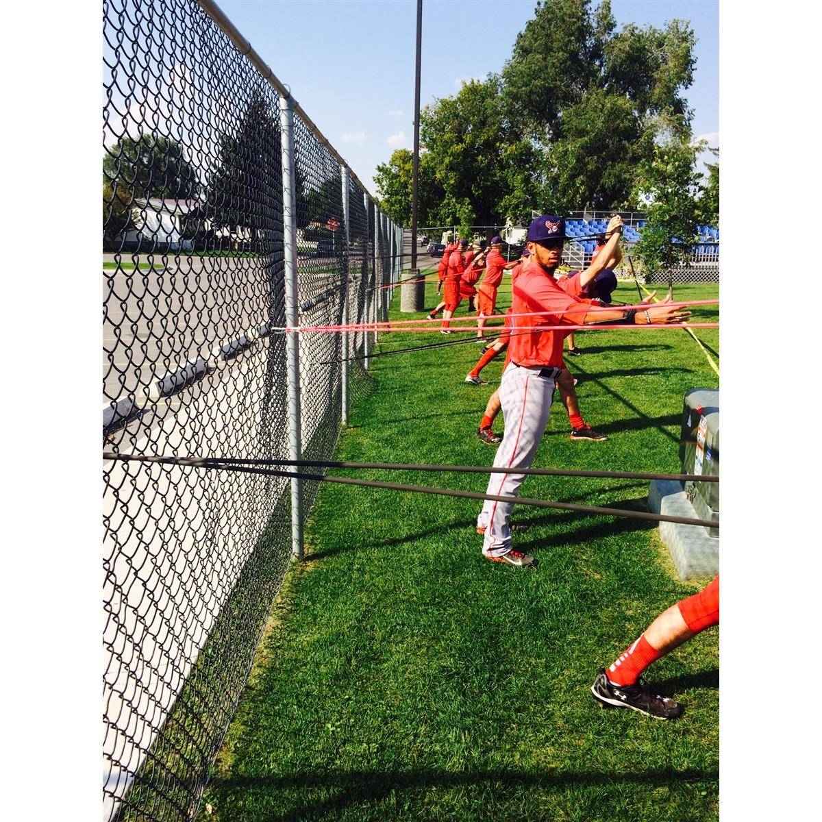 New baseball softball throwing arm force training resistance band stretching sports elastic rope multi -function leg elastic training