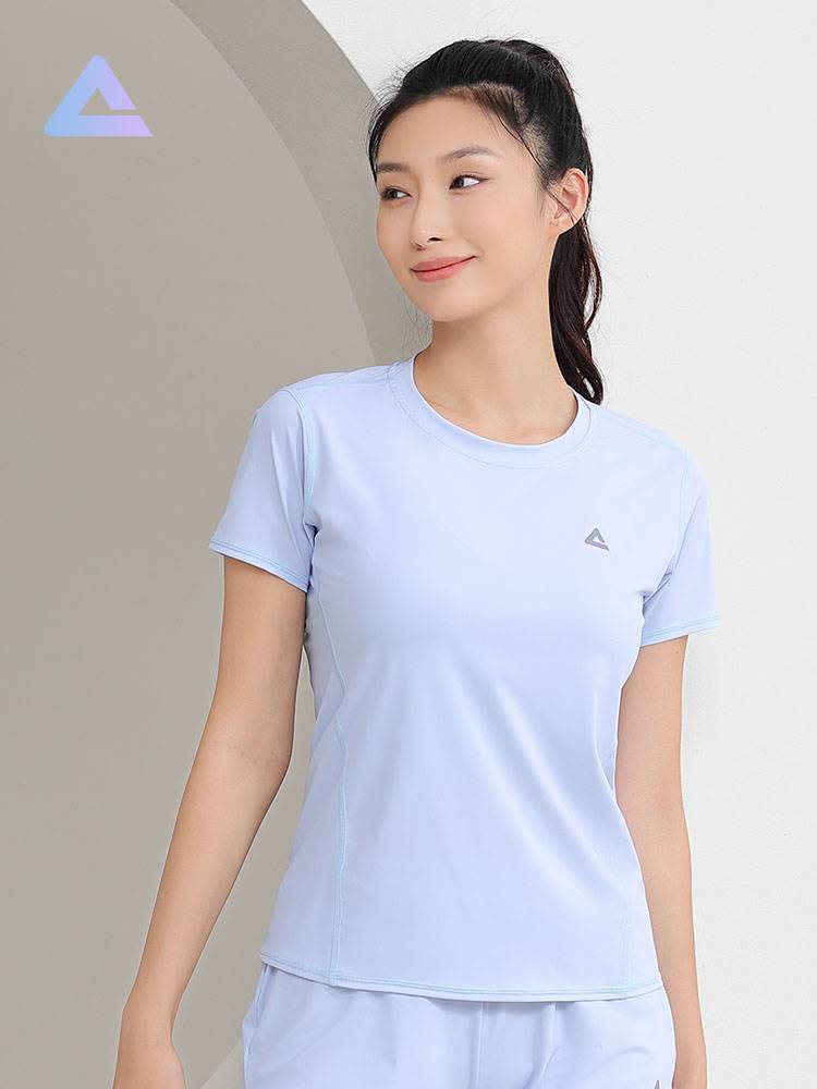 Peak Peak Speed Coat 2024 Ms. Xia Sports Top Badminton Yoga Yoga Short -sleeved T -shirt