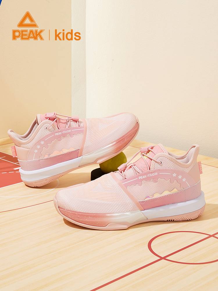 Peak Great Triangle Basketball Shoes Men's summer breathable new children's sneakers sports shoes big shock reducing actual combat sneakers